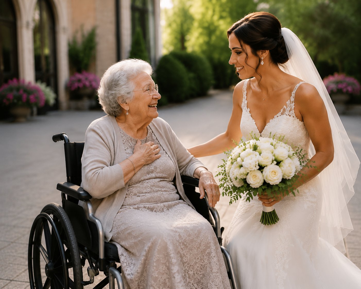 Wedding transport wheelchair